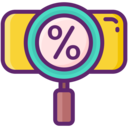 business,magnifying glass,commerce and shopping,loupe,commerce,percentage,sales,discount code